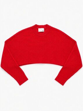 ARITZIA Wilfred Free Lolan Cropped Sweater Red Size Small